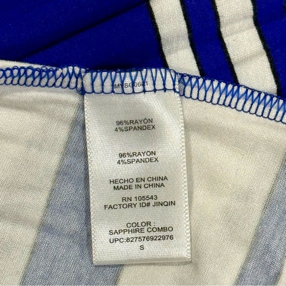 MILLY DesigNation Womens Jersey Knit Blue Striped Halter Maxi Patio Dress, Small - Picture 7 of 9